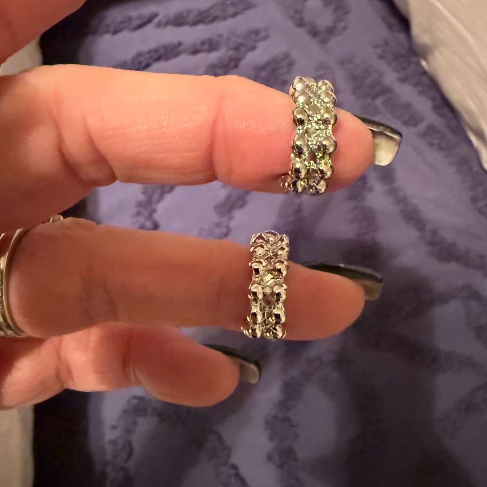Little hoop post earrings